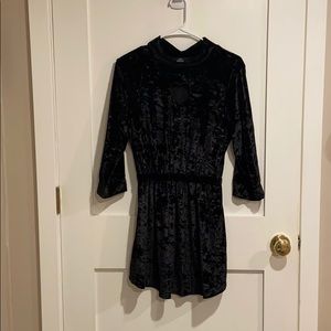 Black Velvet Heart-cut out Valfre Dress